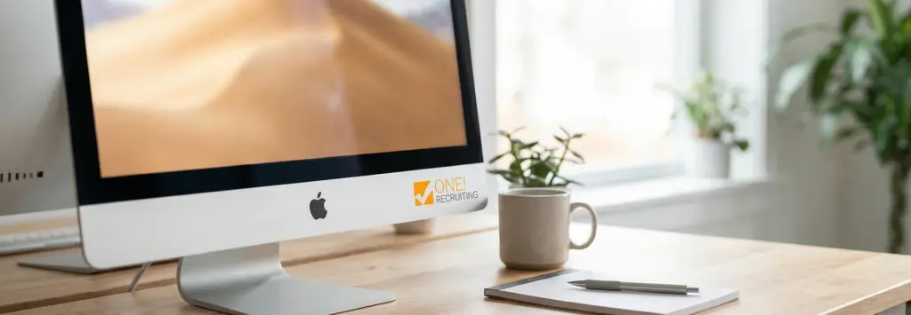 Rekrutierungsplattform Schweiz: Jobs in Treuhand, Buchhaltung, Rechnungswesen; moderne Büroeinrichtung sichtbar.